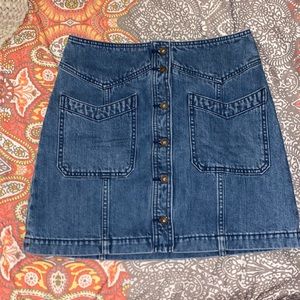 Free People Denim Skirt